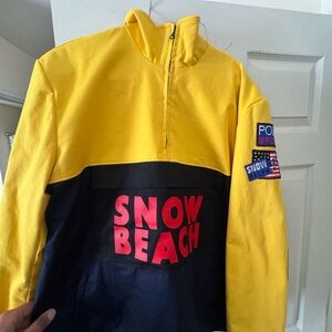 Polo by Ralph Lauren Yellow and Blue Ski & Snowboard Jacket
